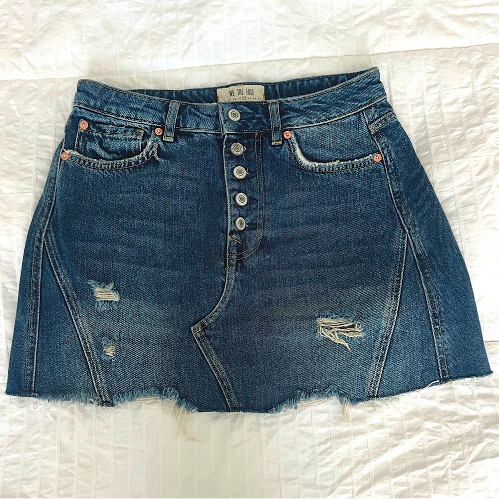 We the Free denim skirt